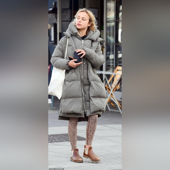 All Saints Ester Puffer Parka Coat - Picture 15 of 15